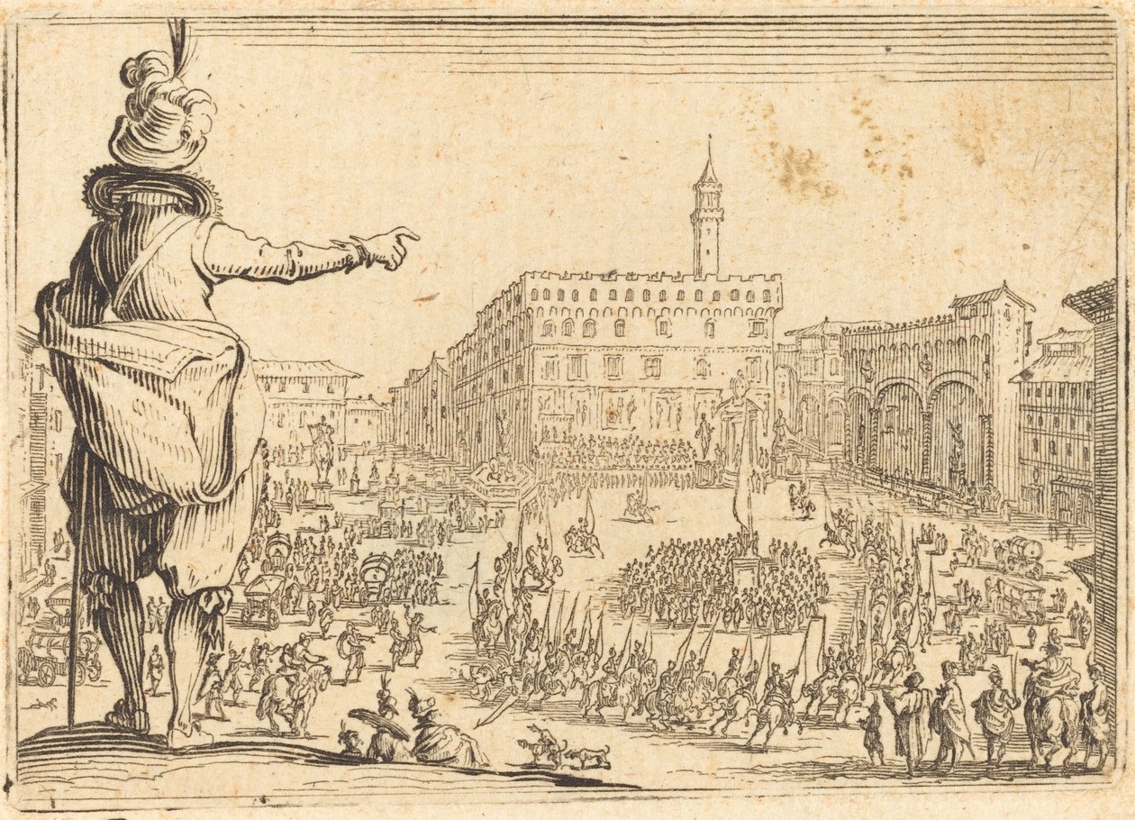 Piazza della Signoria, Florence - Jacques Callot
