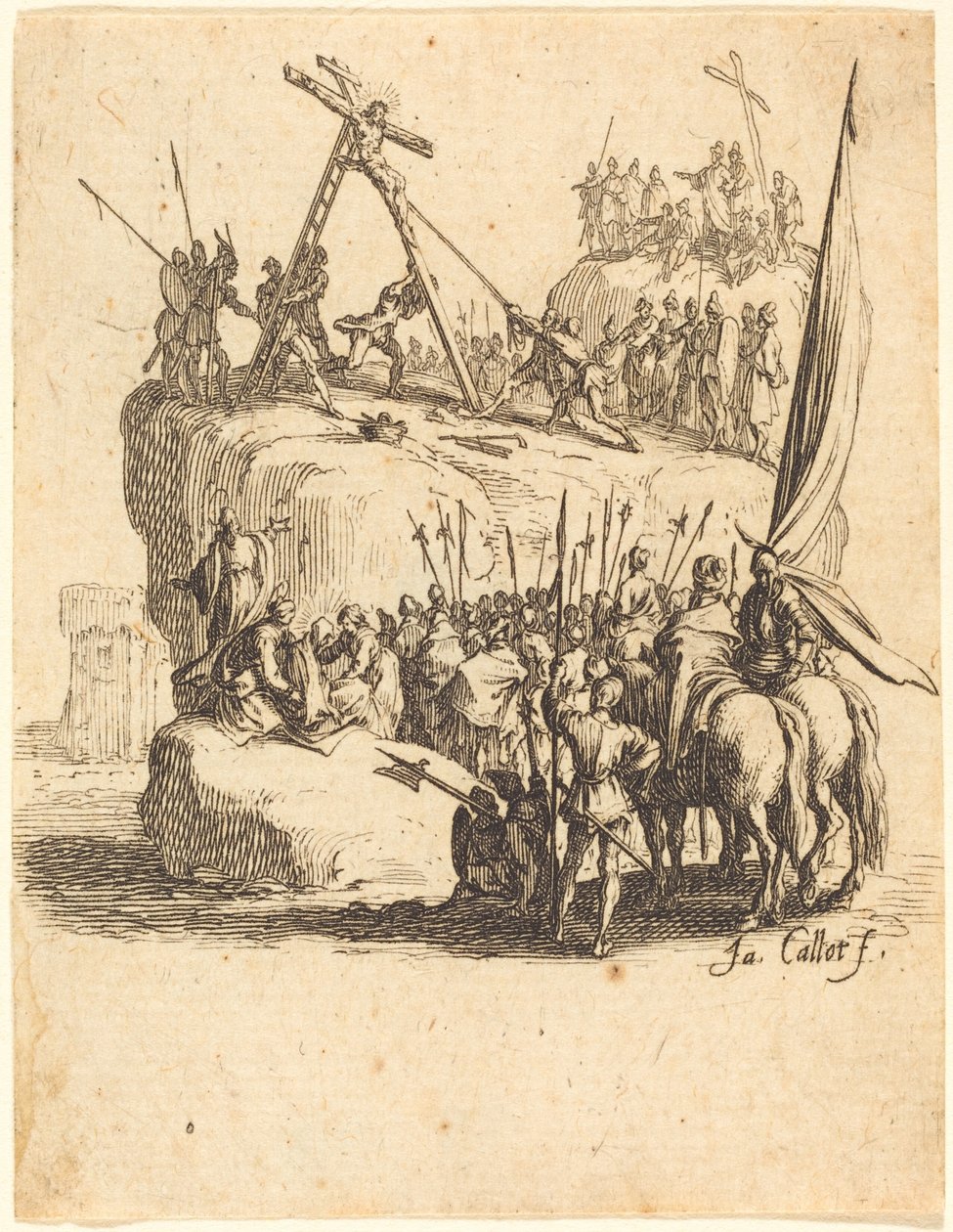La Levée de la Croix - Jacques Callot