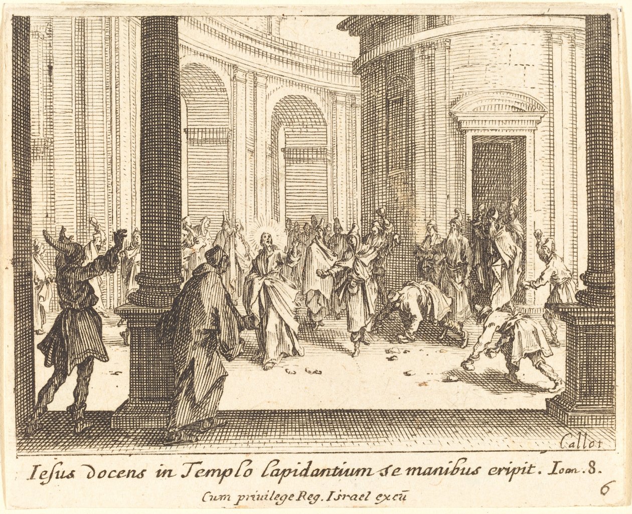 Lapidation de Jésus - Jacques Callot