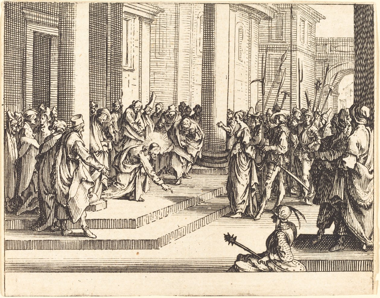 Lapidation de Jésus, 1635 - Jacques Callot