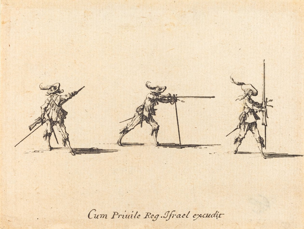 Prise de Position de Tir avec le Mousquet - Jacques Callot