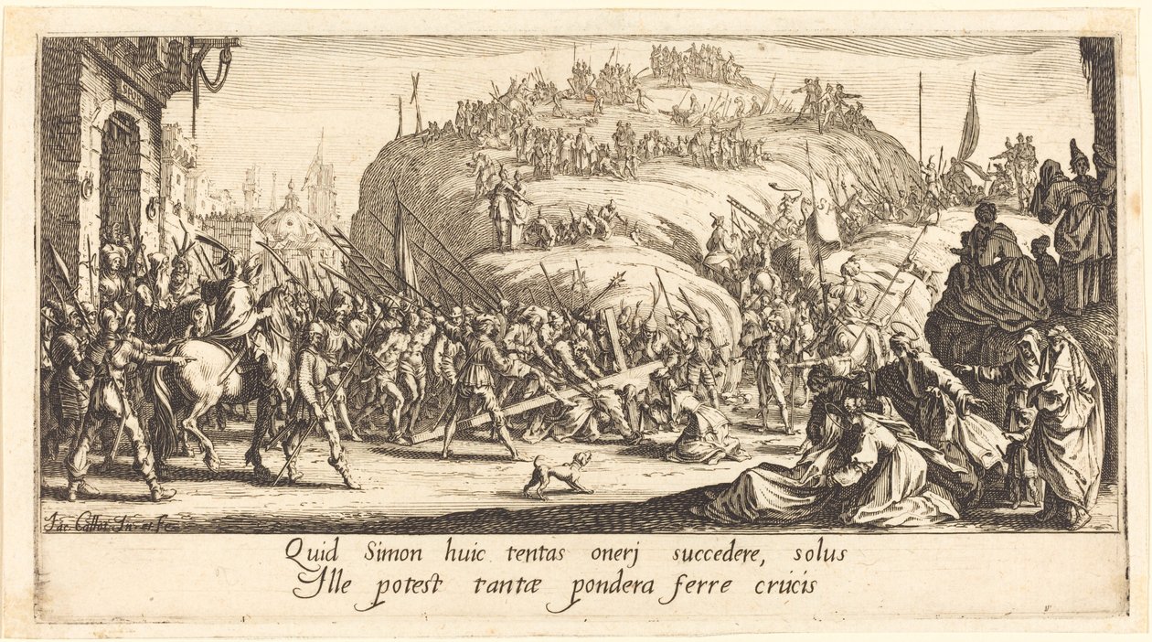 Le portement de croix - Jacques Callot