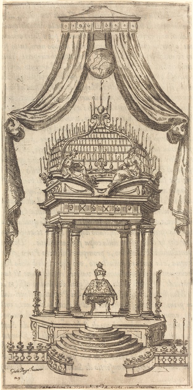 Le catafalque - Jacques Callot