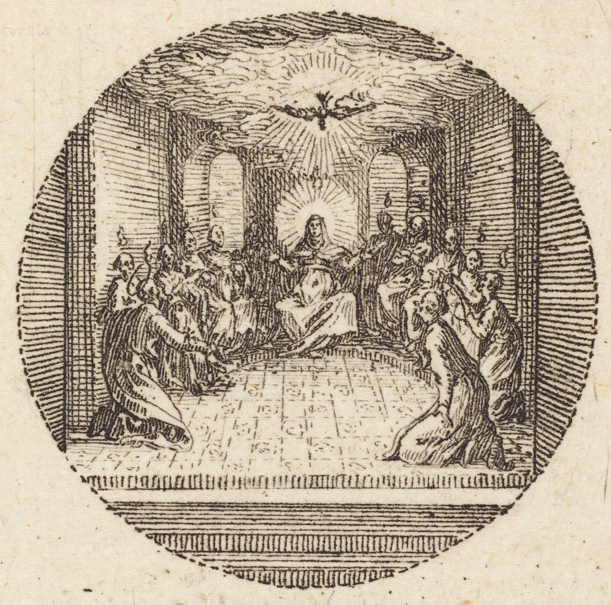 La descente de la colombe sacrée - Jacques Callot