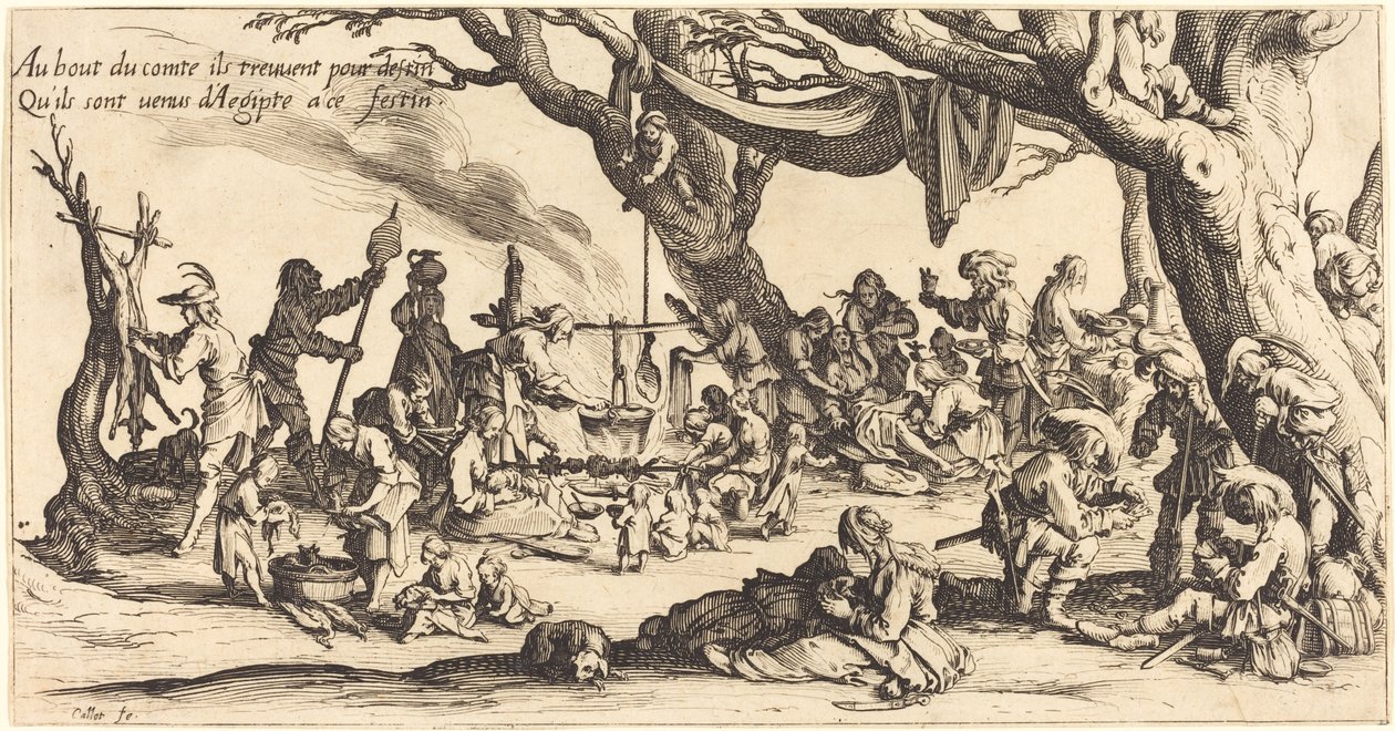 Le Festin des Bohémiens - Jacques Callot