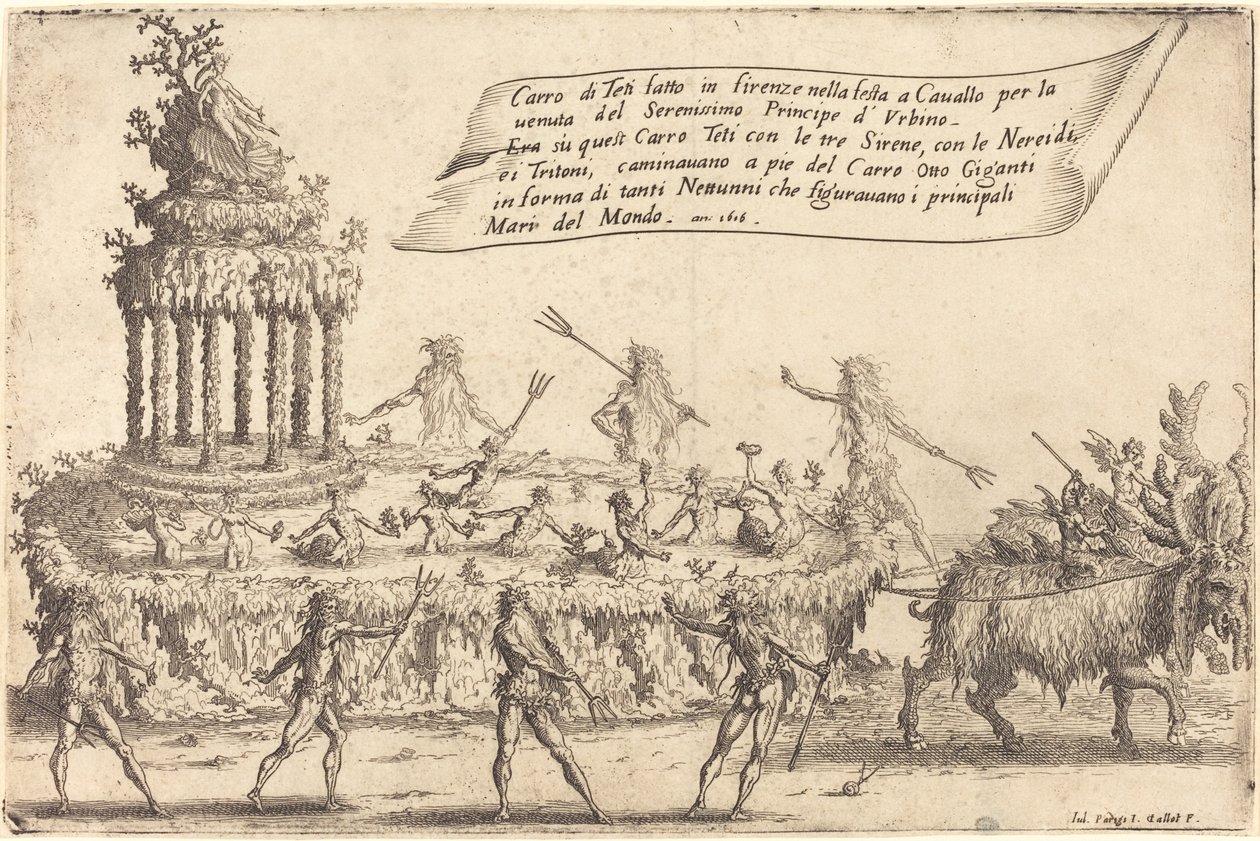 Le char de Thétis - Jacques Callot