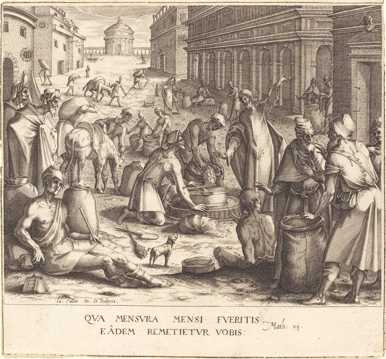 Les Peseurs de grain, 1608-1611 - Jacques Callot