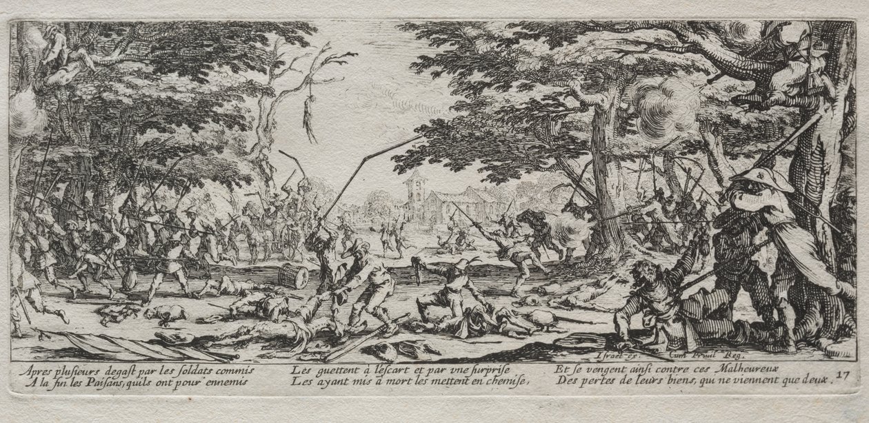 Les Grandes Misères de la guerre : La vengeance des paysans - Jacques Callot