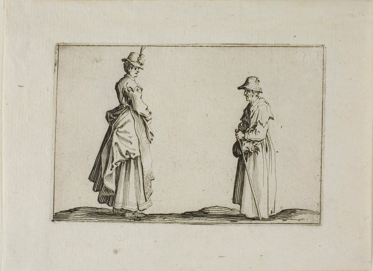 Deux Femmes de Profil, des Caprices - Jacques Callot