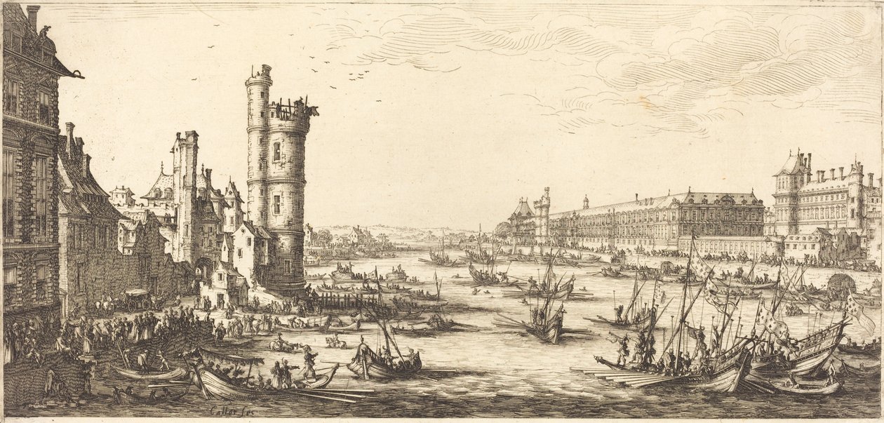 Vue du Louvre - Jacques Callot
