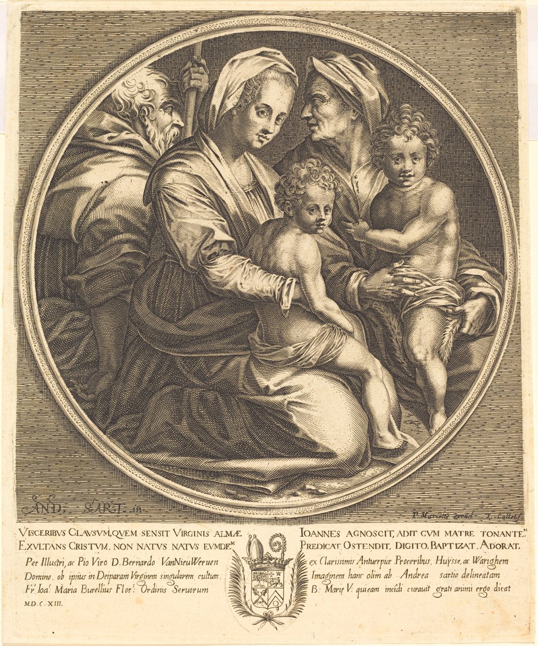 La Sainte Famille - Jacques Callot after Andrea del Sarto
