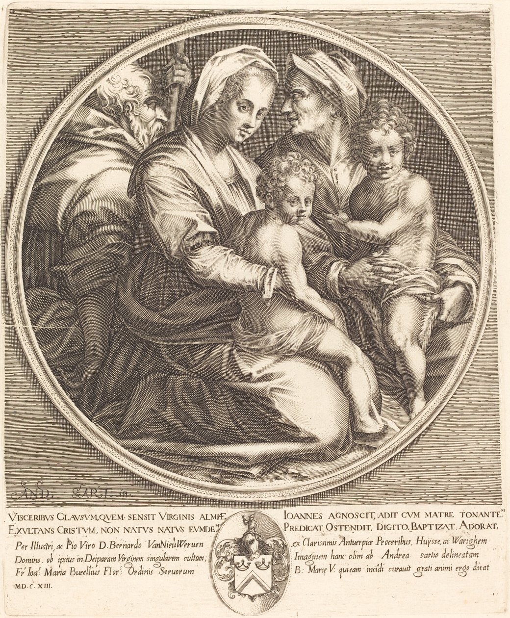 La Sainte Famille - Jacques Callot after Andrea del Sarto