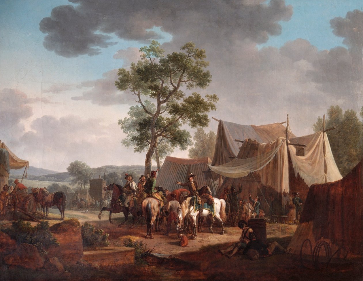 Un Campement, 1796 - Jacques Francois Joseph Swebach