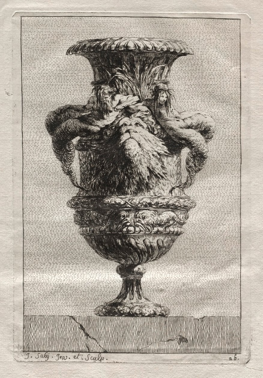 Suite de vases :  Planche 26 - Jacques François Saly