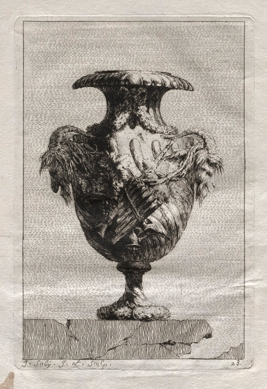 Suite de vases :  Planche 28 - Jacques François Saly