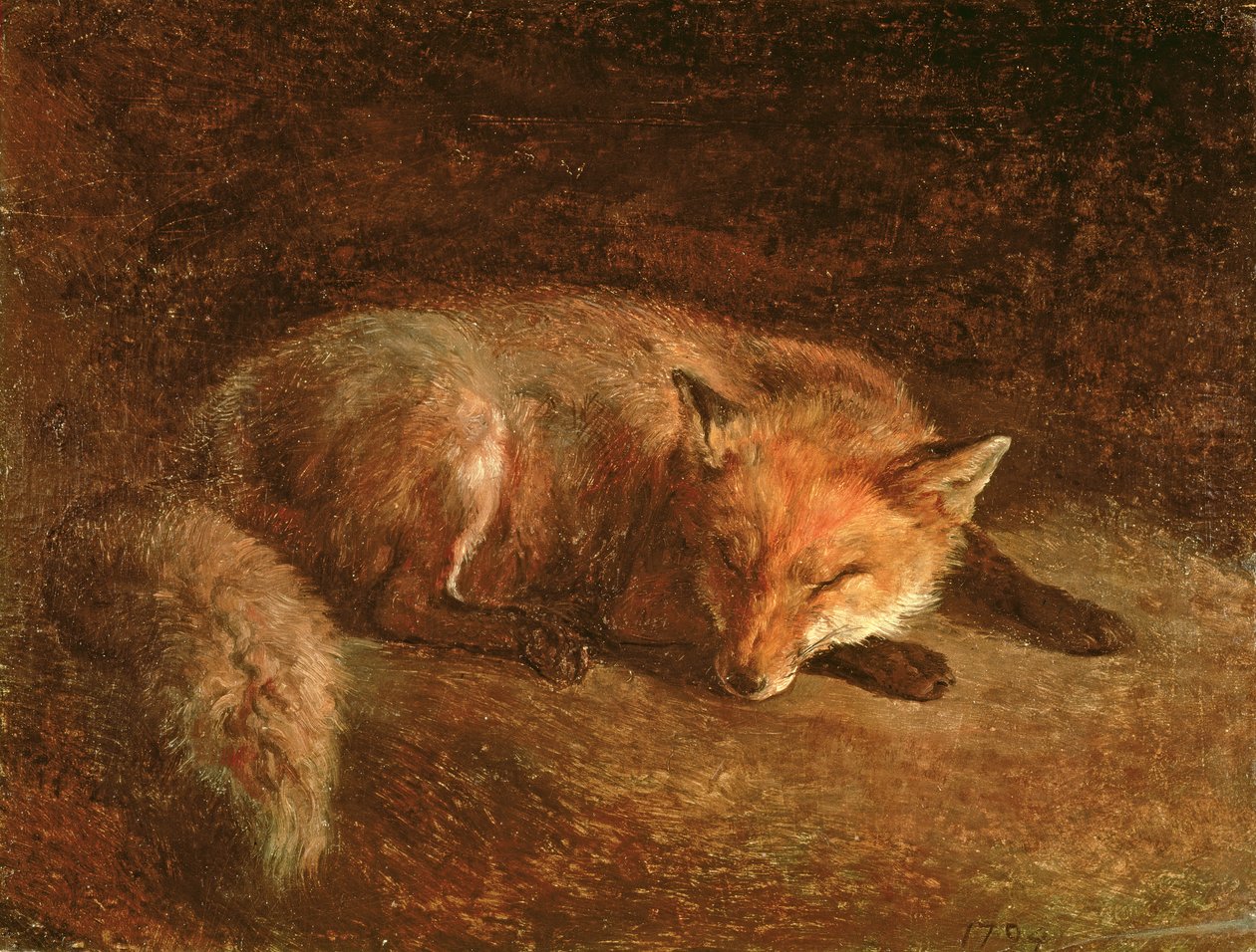 Renard endormi - Jacques Laurent Agasse