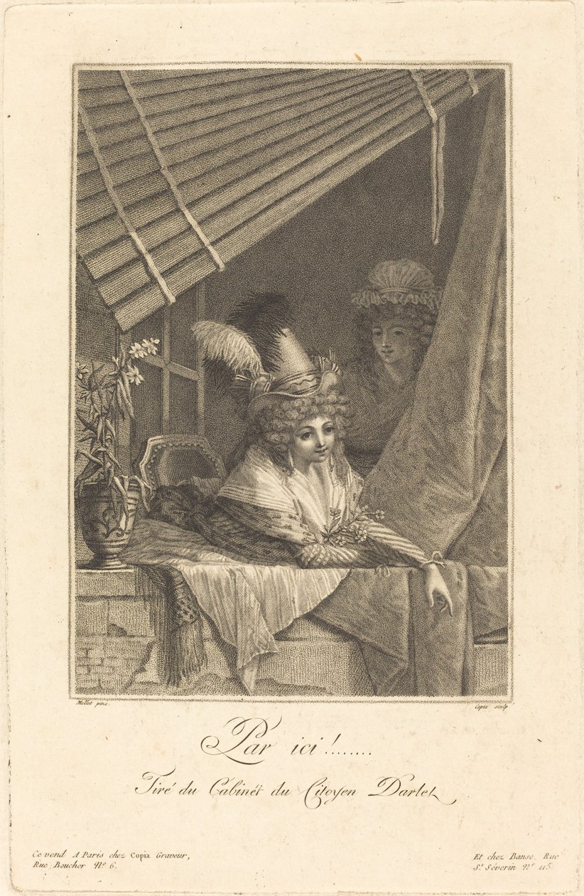 Par ici - Jacques Louis Copia after Jean Baptiste Mallet