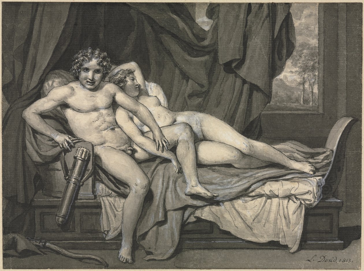 Cupidon et Psyché, 1813 - Jacques Louis David