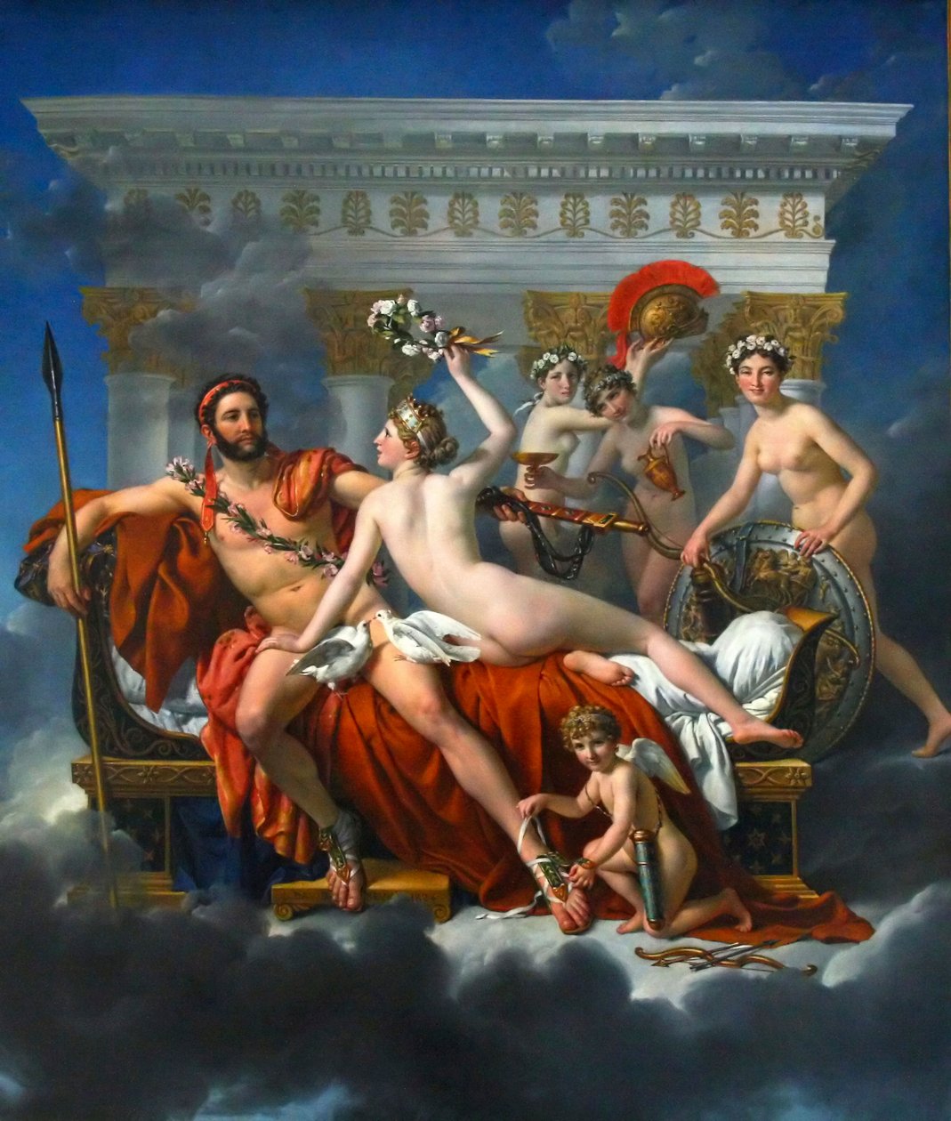 Mars désarmé par Vénus, 1824 - Jacques Louis David
