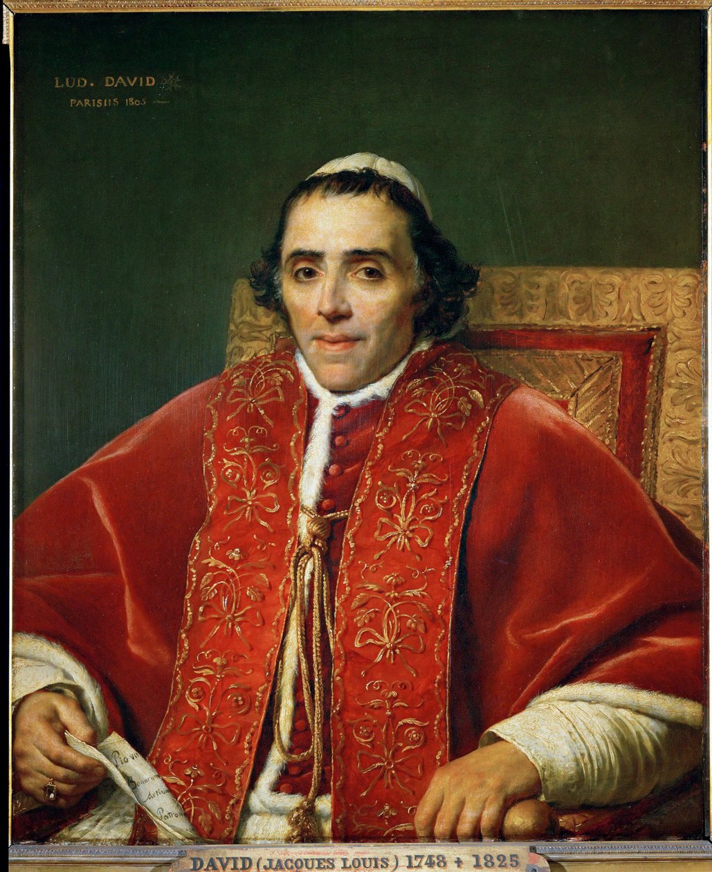 Le pape Pie VII ... - Jacques Louis David