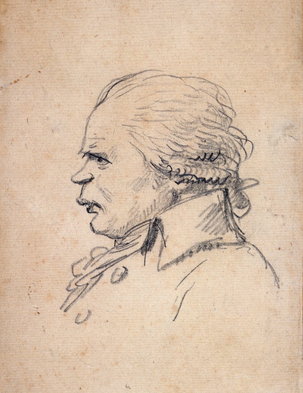 Portrait-charge de Danton (caricature) - Jacques Louis David