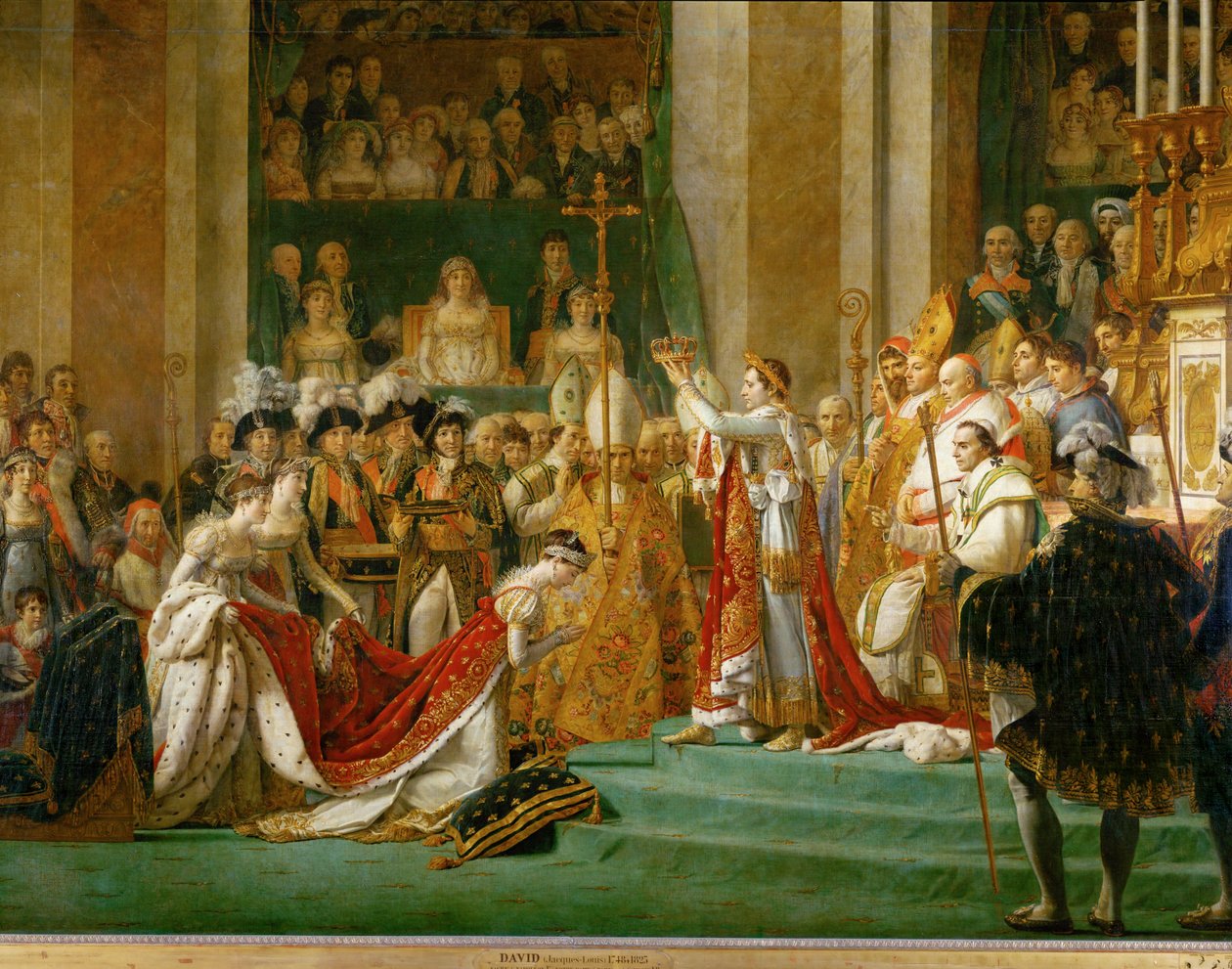 Sacre de Napoleon in Notre-Dame … - Jacques Louis David