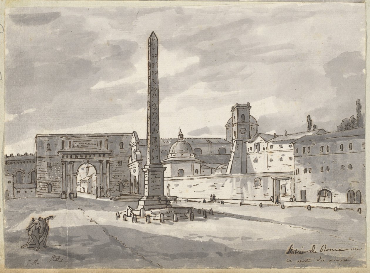 La Piazza del Popolo - Jacques Louis David