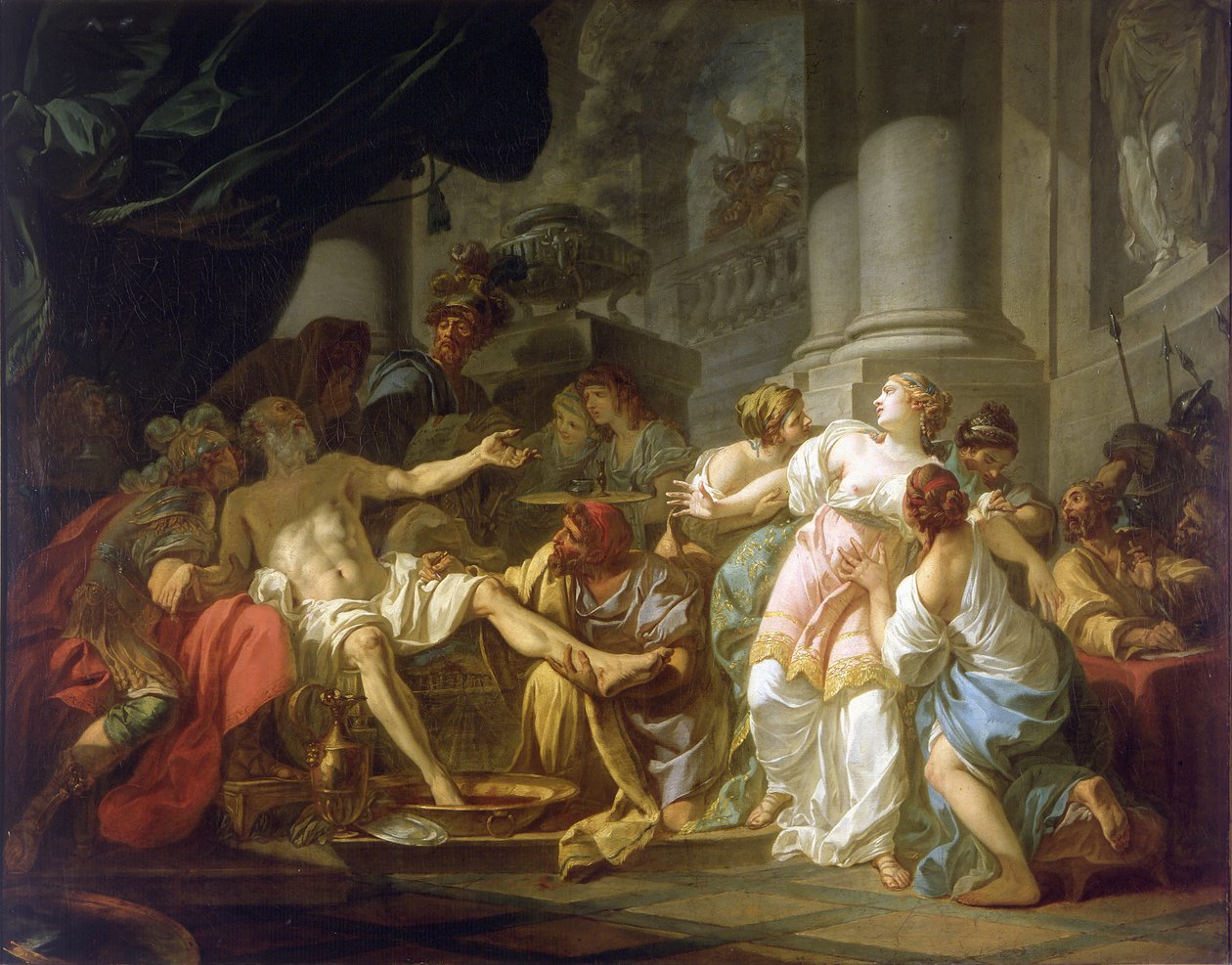 La mort de Sénèque - Jacques Louis David