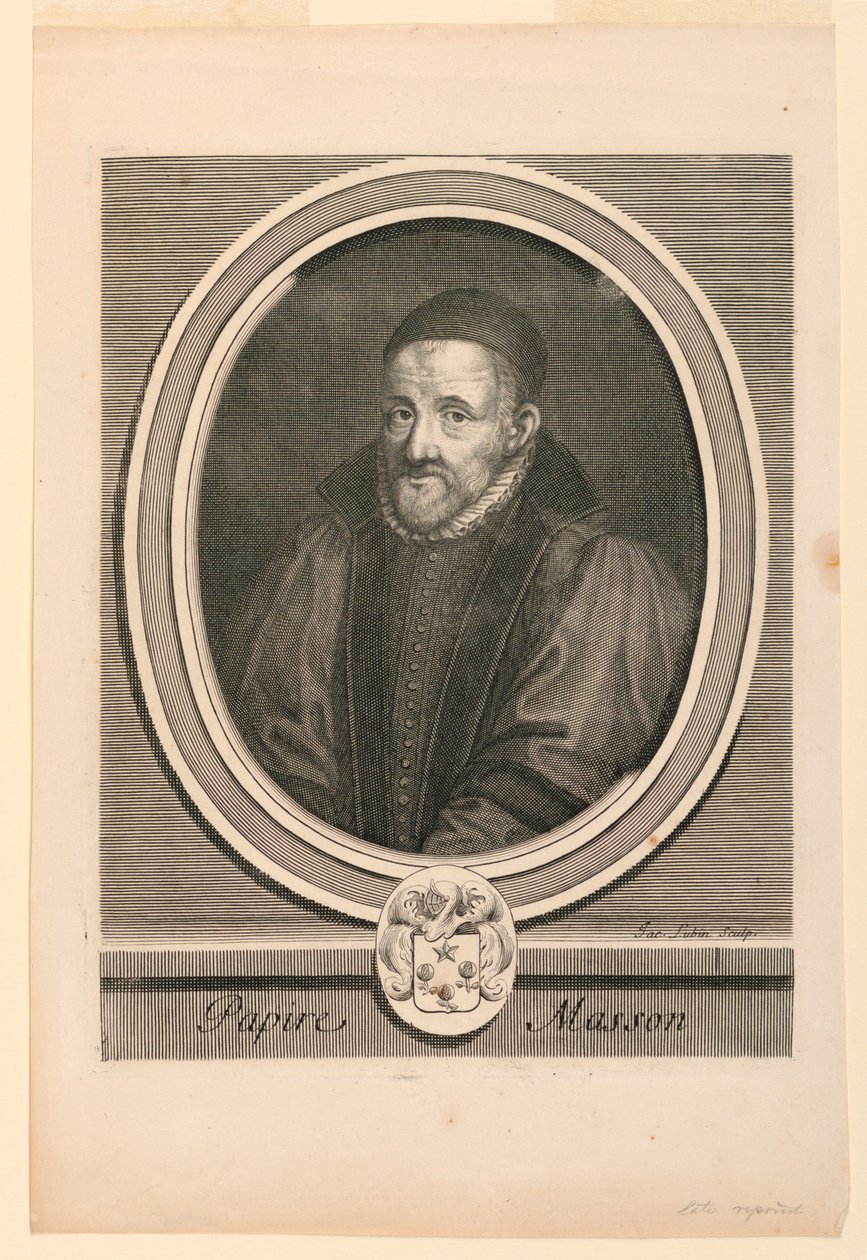 Portrait de Papire Masson (1544-1611) - Jacques Lubin