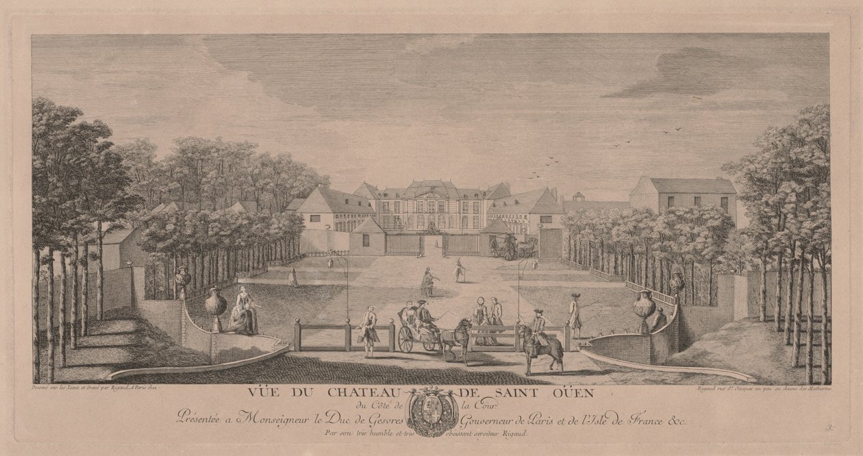 Château Saint Ouen depuis la cour - Jacques Rigaud
