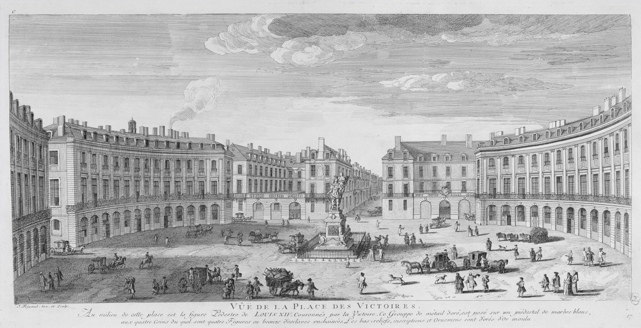Place des Victoires, Paris (gravure) - Jacques Rigaud