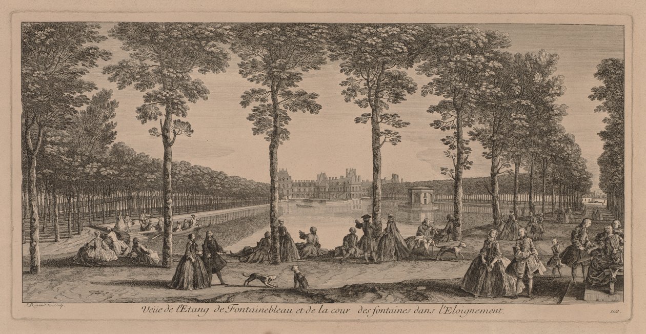 Le bassin à Fontainebleau - Jacques Rigaud