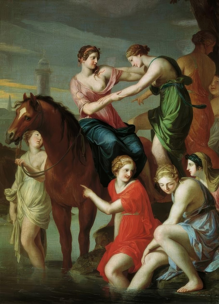 Clélie traversant le Tibre - Jacques Stella