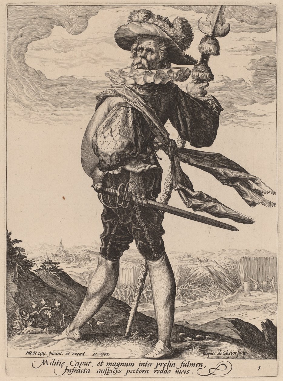 Colonel - Jacques de Gheyn II after Hendrik Goltzius