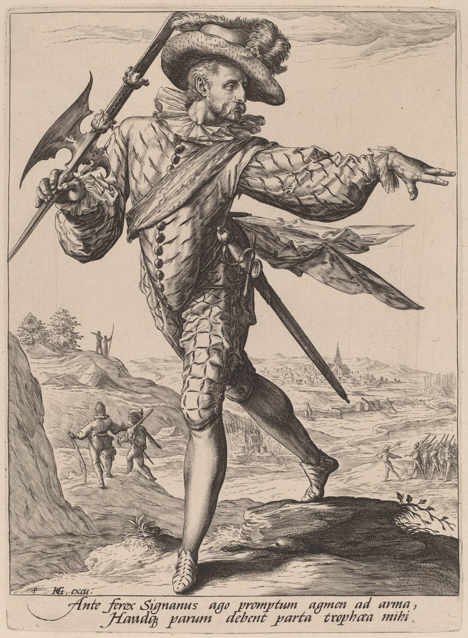 Sergent - Jacques de Gheyn II after Hendrik Goltzius