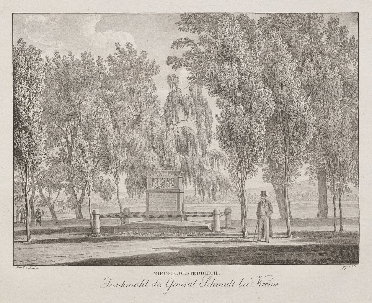 Basse-Autriche, Banquet du général Schmidt à Krems - Jakob Alt