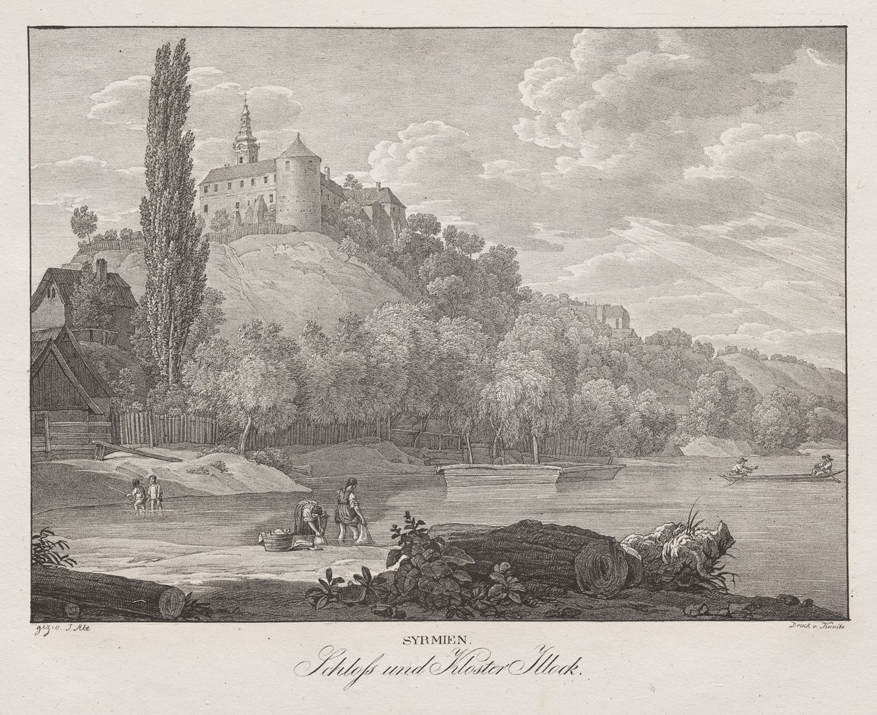 Syrmie, château et monastère d