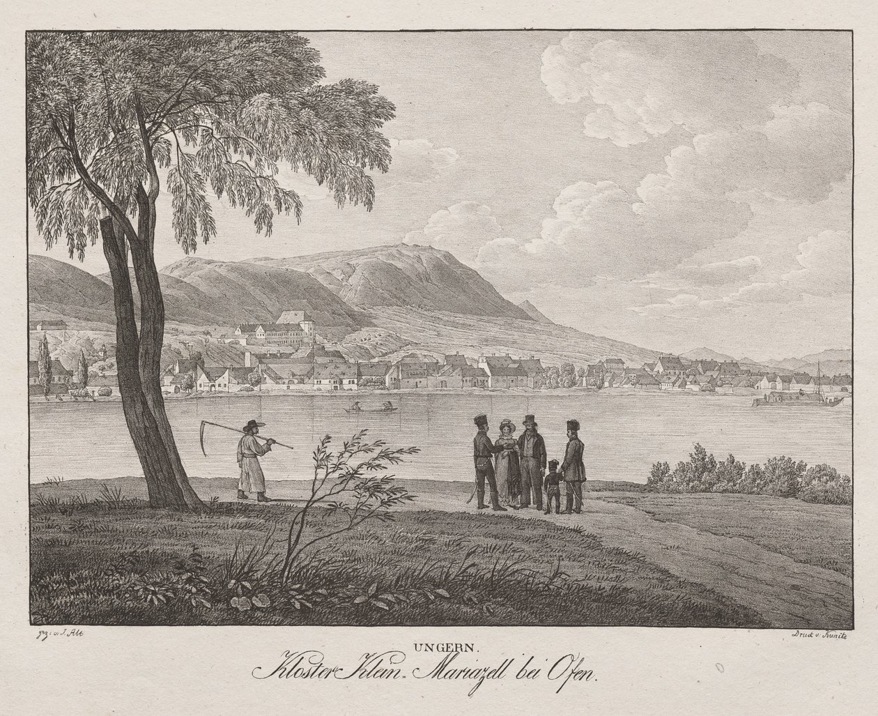 Hongrie, Monastère Klein, Mariazell près de Ofen - Jakob Alt