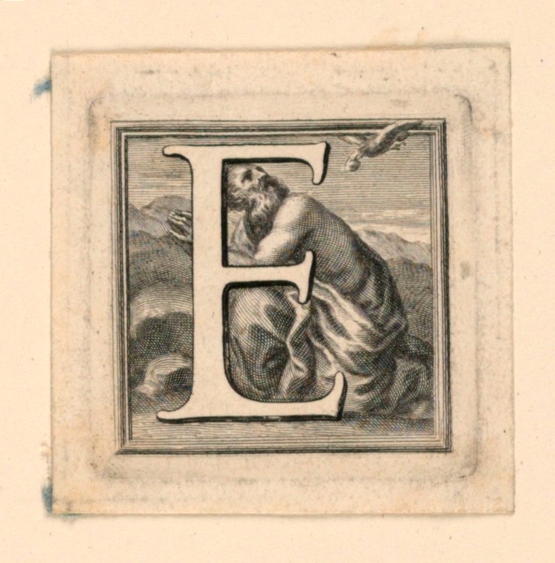 Lettre capitale décorée E - Jakob Frey