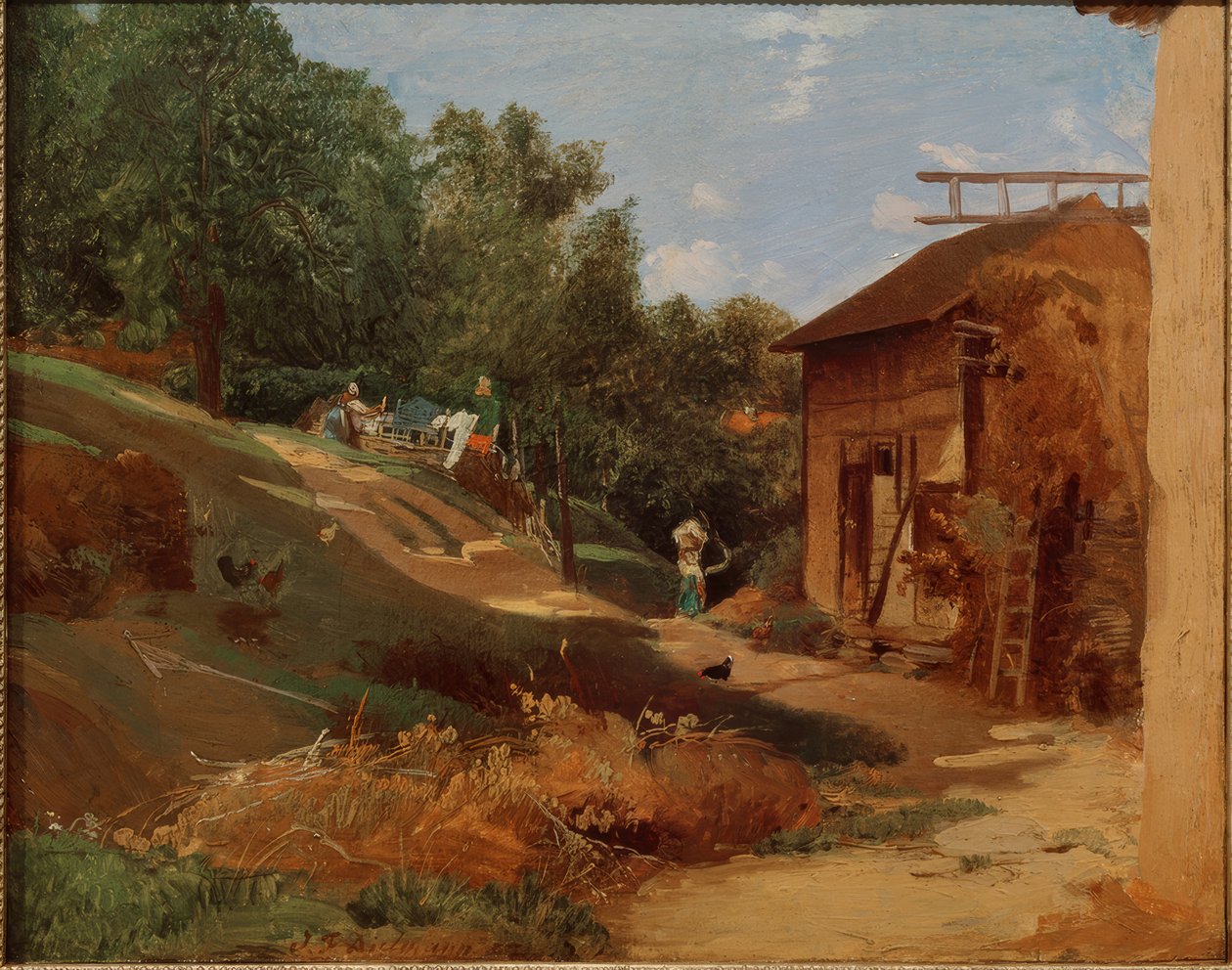 Ferme dans le Taunus - Jakob Fürchtegott Dielmann