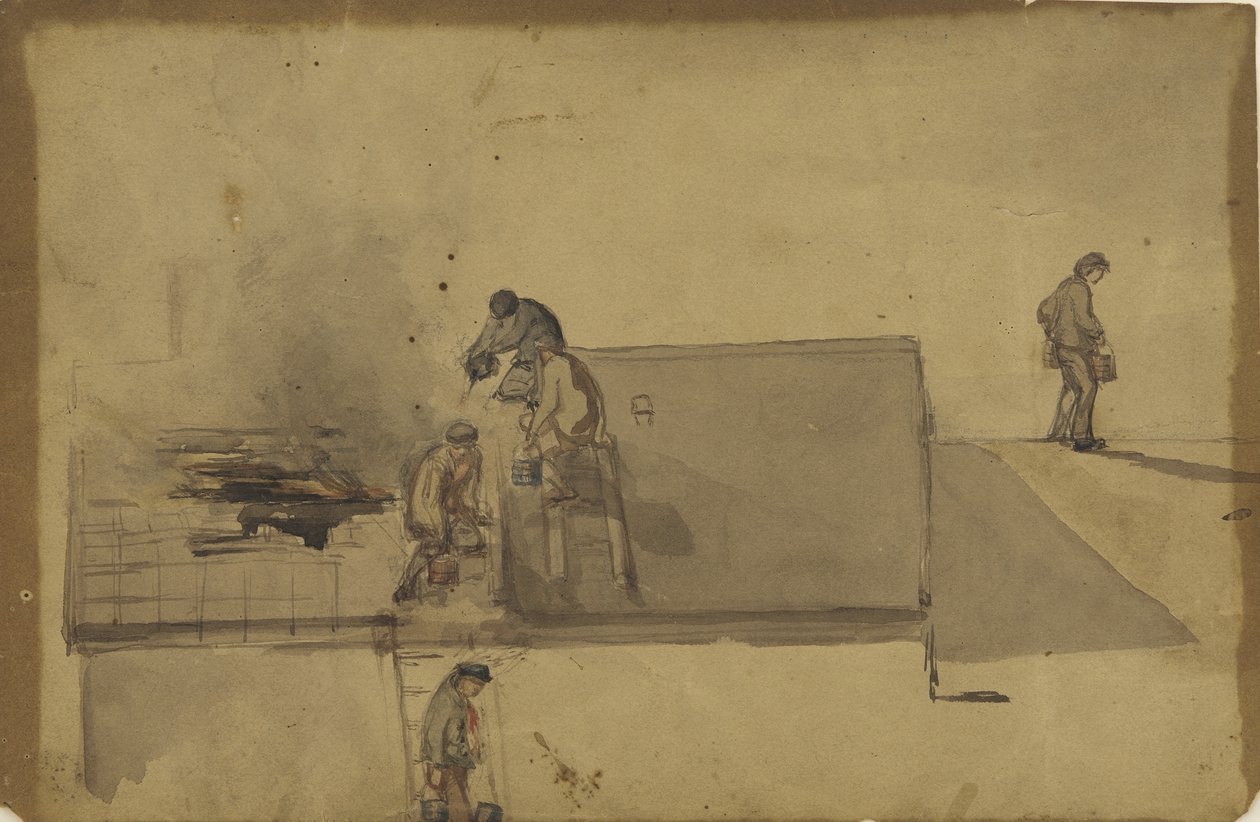 Un incendie à Pomfret, vers 1858 - James Abbott McNeill Whistler