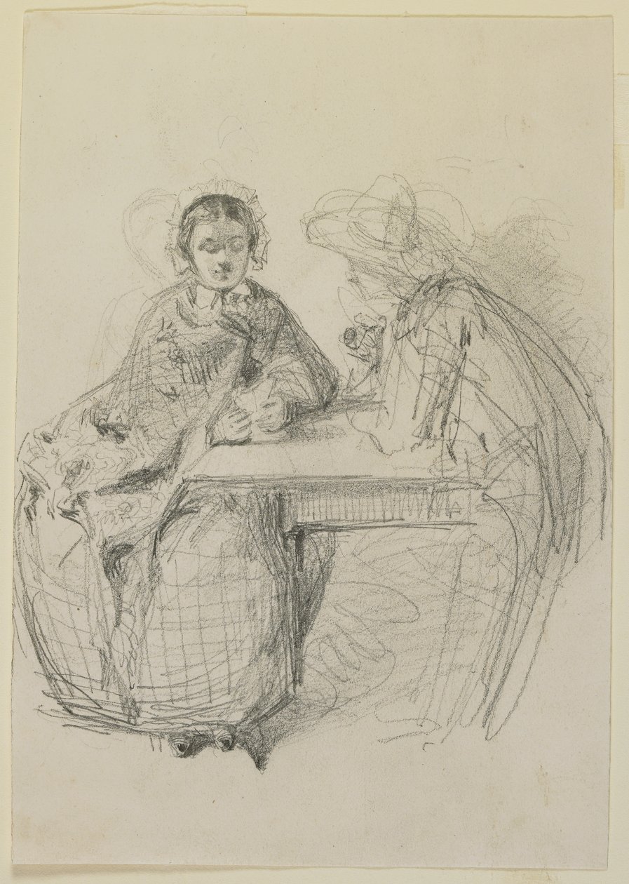 Couple assis à une table, 1858 - James Abbott McNeill Whistler