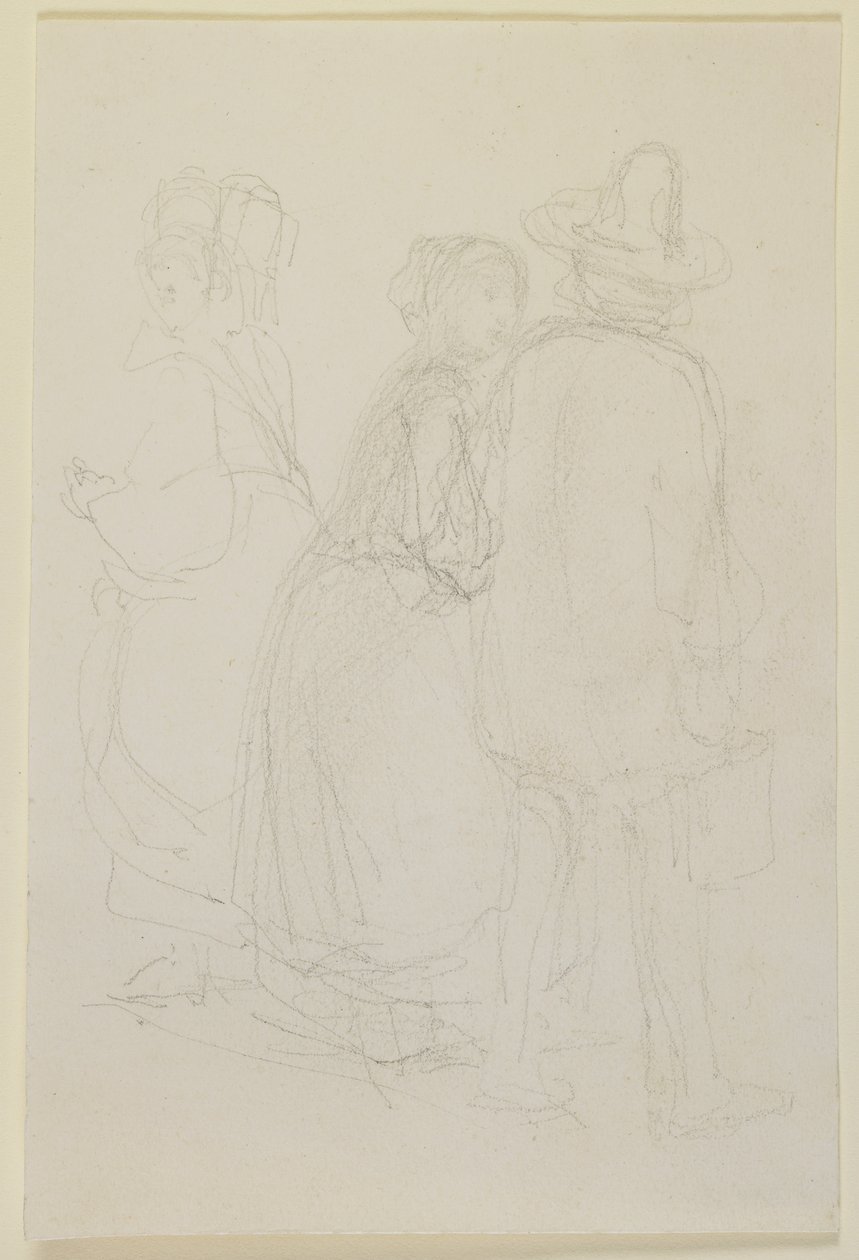 Groupe de trois figures debout, 1858 - James Abbott McNeill Whistler
