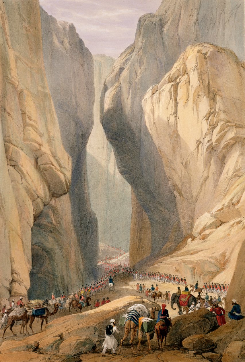 Entrée du col de Bolan depuis Dadur, de 