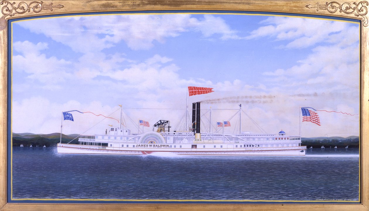 Bateau à vapeur James W. Baldwin, 1865 - James Bard