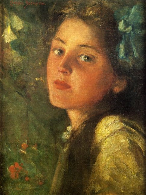 Un regard pensif - James Carroll Beckwith