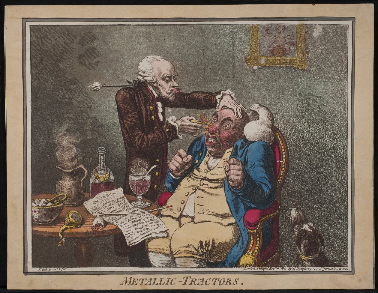 Tracteurs métalliques, 1801 - James Gillray