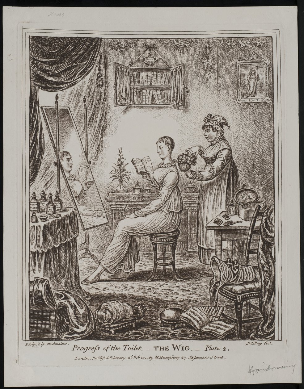 Progression de la toilette – La Perruque - James Gillray