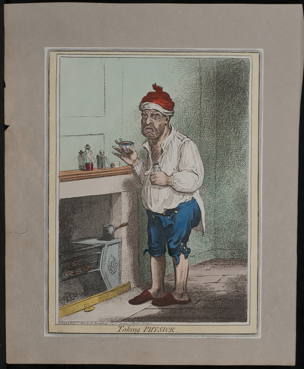 Prendre des médicaments, 1800 - James Gillray