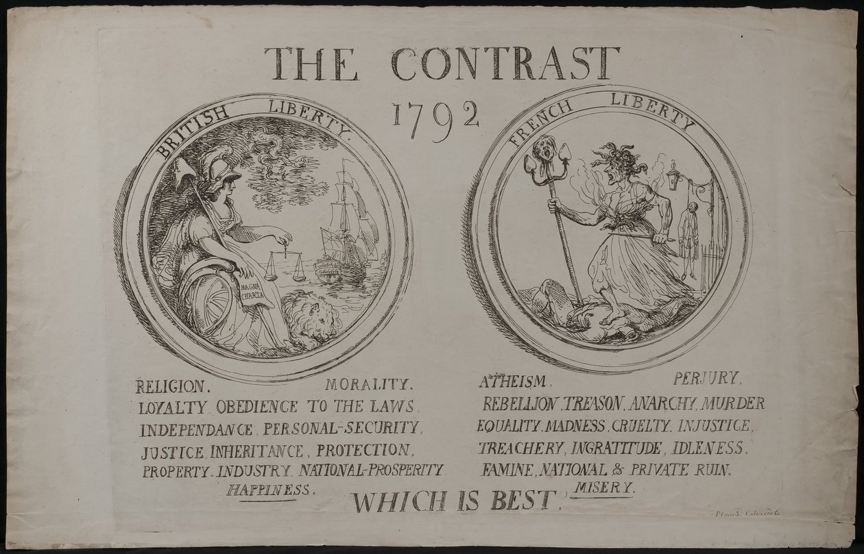Le Contraste, 1792 - James Gillray